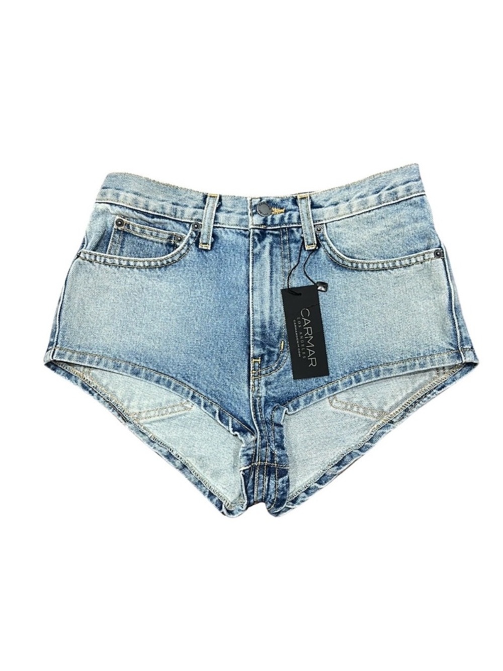 Carmar Lennox High Rise Non-stretch Jean Shorts Size 26 NWT